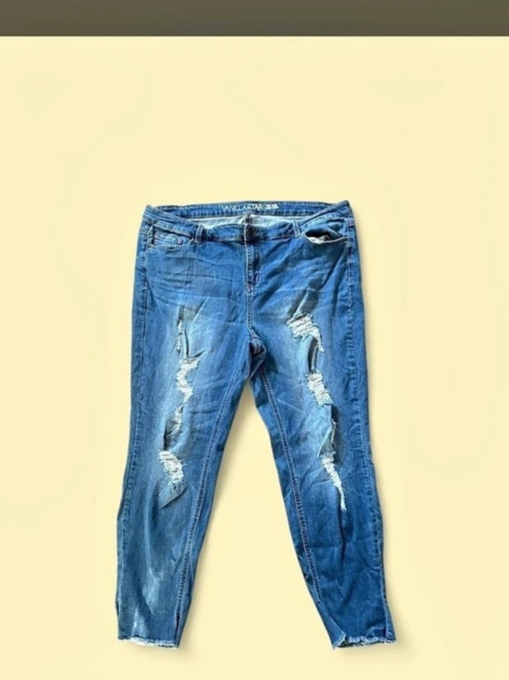 Vanilla Star Distressed High Rise Skinny Jeans Distressed Boyfriend Jeans in